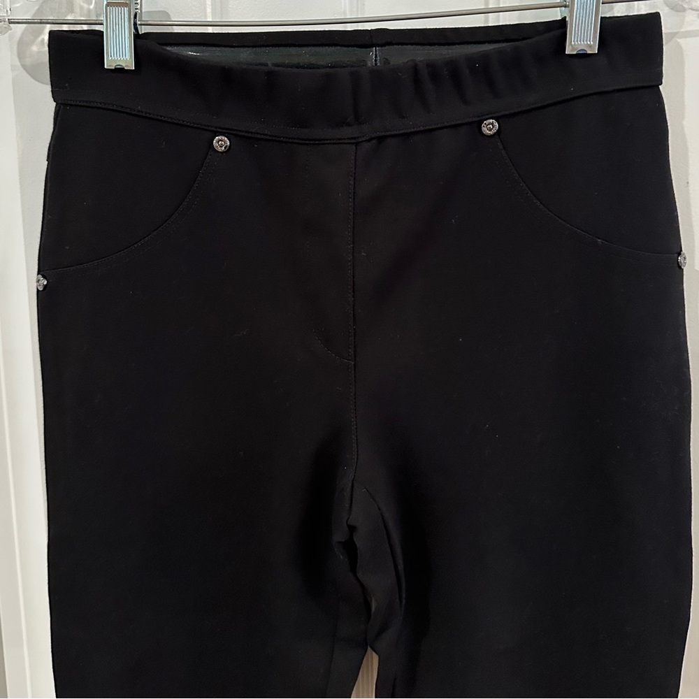 Joseph Ribkoff Black Ponte Pull On Legging Pants Size 8 - Picture 7 of 10